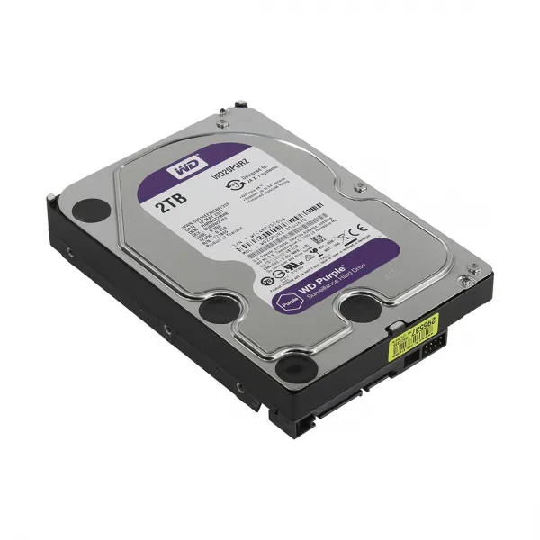 Жёсткий диск для видеонаблюдения Western Digital Purple HDD 2Tb WD20PURZ купить с доставкой