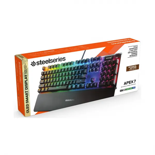 Клавиатура Steelseries Apex 7 (Brown Switch) US купить с доставкой