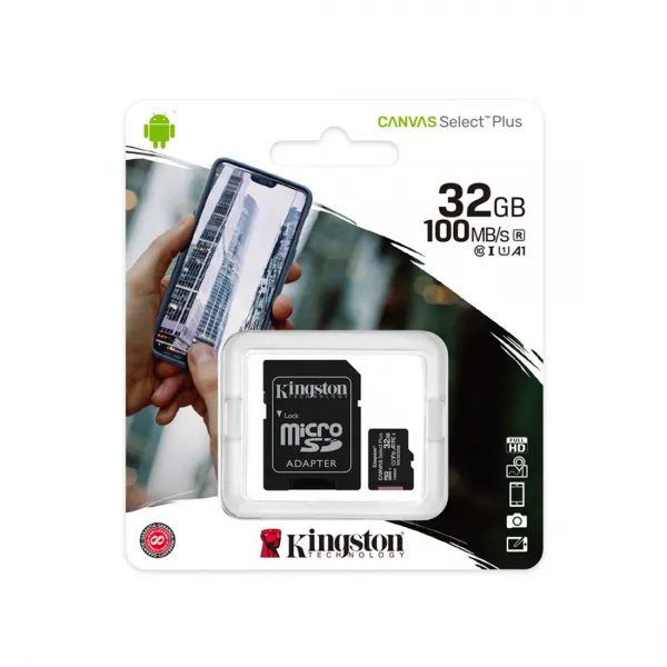 Карта памяти Kingston SDCS2/32GB Class 10 32GB + адаптер купить с доставкой