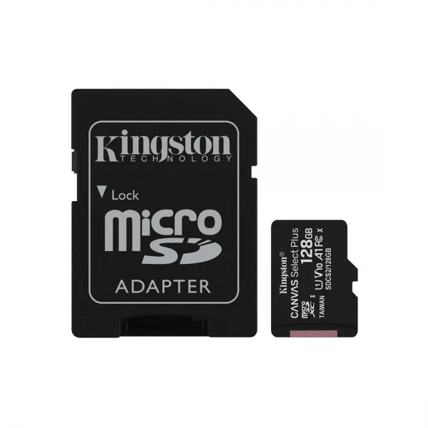 Карта памяти Kingston SDCS2/128GB Class 10 128GB + адаптер купить с доставкой