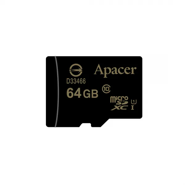 Карта памяти Apacer AP64GMCSX10U1-R 64GB + адаптер купить с доставкой