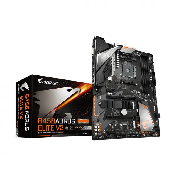 Материнская плата Gigabyte B450 AORUS ELITE V2 купить с доставкой