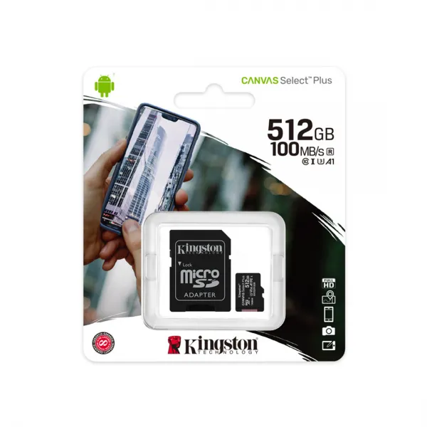 Карта памяти Kingston SDCS2/512GB Class 10 512GB + адаптер купить с доставкой