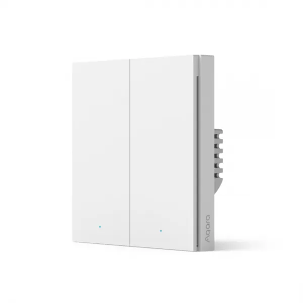 Настенный выключатель AQARA Smart Wall Switch H1(No Neutral, Double Rocker) купить с доставкой