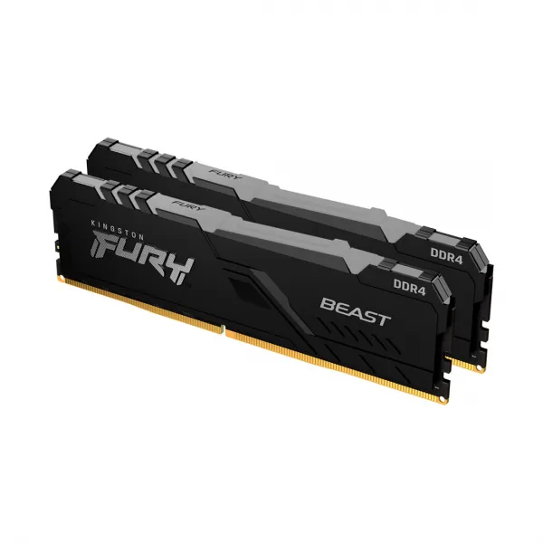 Комплект модулей памяти Kingston FURY Beast RGB KF426C16BBAK2/16 DDR4 16GB (Kit 2x8GB) 2666MHz купить с доставкой