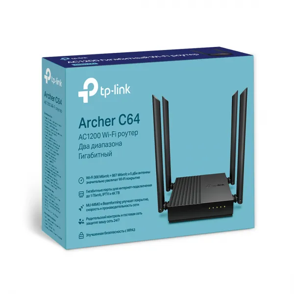 Маршрутизатор TP-Link Archer C64 купить с доставкой