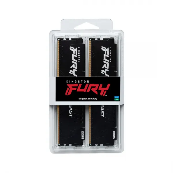 Комплект модулей памяти Kingston FURY Beast KF548C38BBK2-32 DDR5 32GB (Kit 2x16GB) 4800MHz купить с доставкой