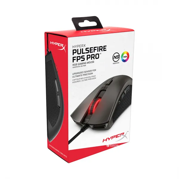 Компьютерная мышь HyperX Pulsefire FPS Pro RGB Gaming 4P4F7AA купить с доставкой