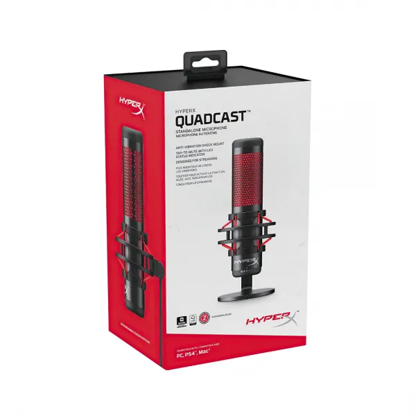 Микрофон HyperX QuadCast Standalon Microphone 4P5P6AA купить с доставкой