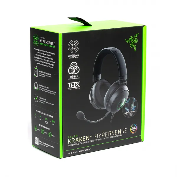 Гарнитура Razer Kraken V3 HyperSense купить с доставкой