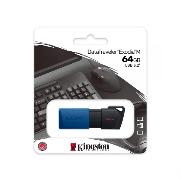 USB-накопитель Kingston DTXM/64GB 64GB Синий купить с доставкой