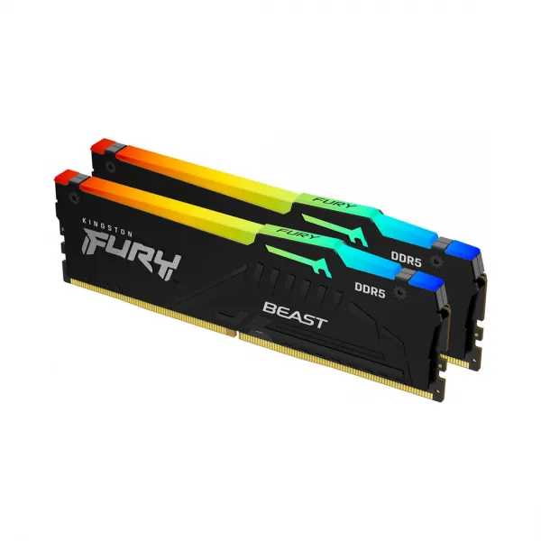 Комплект модулей памяти Kingston FURY Beast KF548C38BBAK2-16 DDR5 16GB (Kit 2x8GB) 4800MHz купить с доставкой