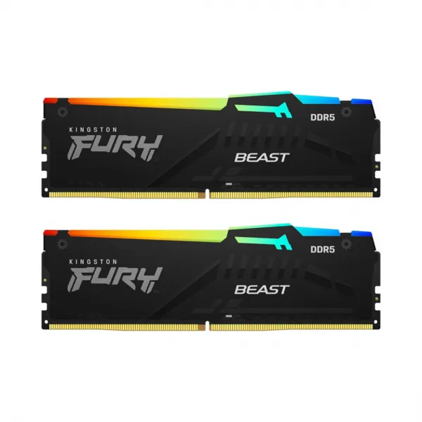 Комплект модулей памяти Kingston FURY Beast KF548C38BBAK2-16 DDR5 16GB (Kit 2x8GB) 4800MHz купить с доставкой