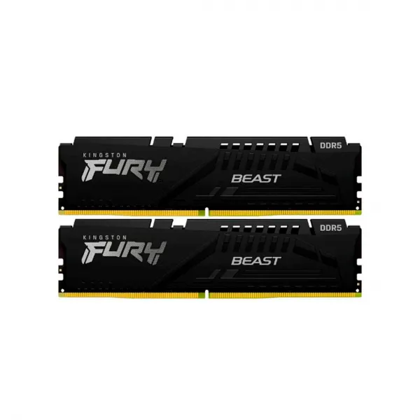 Комплект модулей памяти Kingston FURY Beast KF556C40BBAK2-16 DDR5 16GB (Kit 2x8GB) 5600MHz купить с доставкой