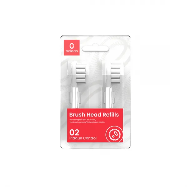 Универсальные сменные зубные щетки Oclean Standard Clean Brush Head 2-pk P2S6 W02 Белый купить с доставкой