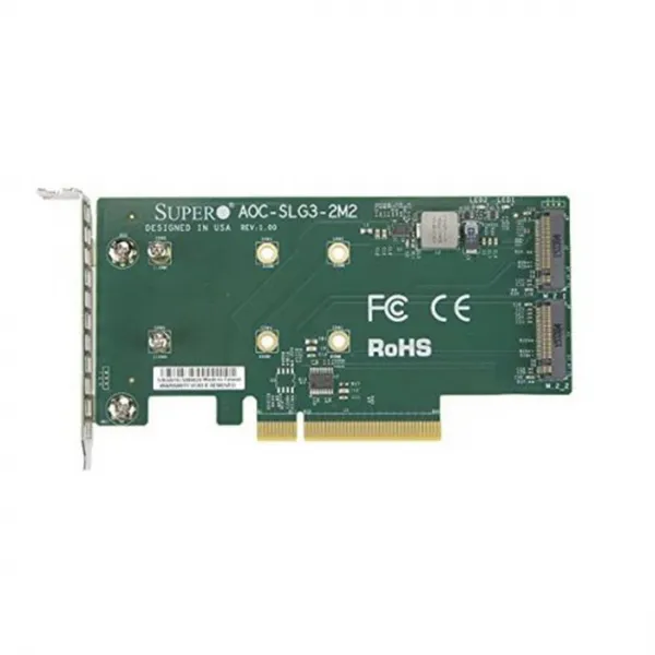 Плата расширения Supermicro AOC-SLG3-2M2-O купить с доставкой