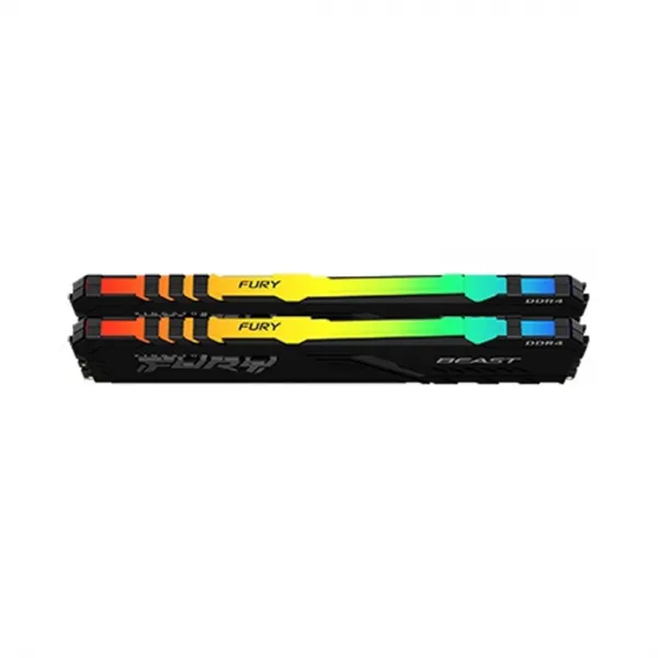 Комплект модулей памяти Kingston FURY Beast RGB KF436C17BBAK2/16 DDR4 16GB (Kit 2x8GB) 3600MHz купить с доставкой