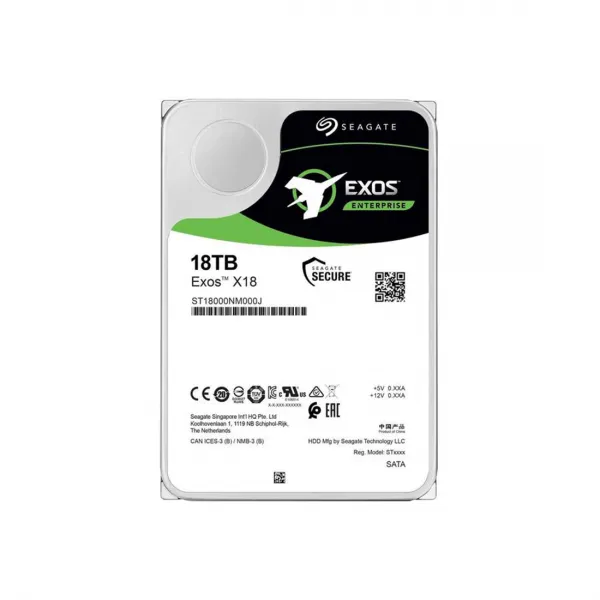 Жесткий диск Seagate Exos X18 ST18000NM000J 18TB SATA3 купить с доставкой