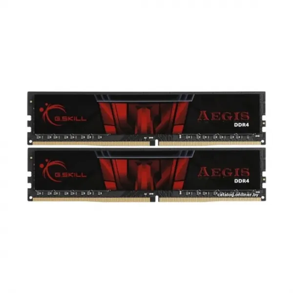 Комплект модулей памяти G.SKILL Aegis F4-2666C19D-16GIS DDR4 16GB (Kit 2x8GB) 2666MHz купить с доставкой