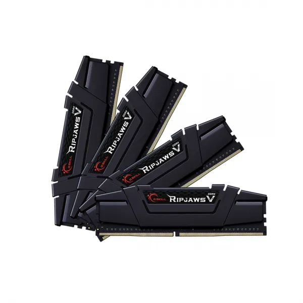 Комплект модулей памяти G.SKILL RipjawsV F4-4000C18Q-32GVK DDR4 32GB (Kit 4x8GB) 4000MHz купить с доставкой