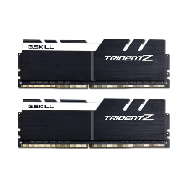 Комплект модулей памяти G.SKILL TridentZ F4-3200C16D-32GTZKW DDR4 32GB (Kit 2x16GB) 3200MHz купить с доставкой