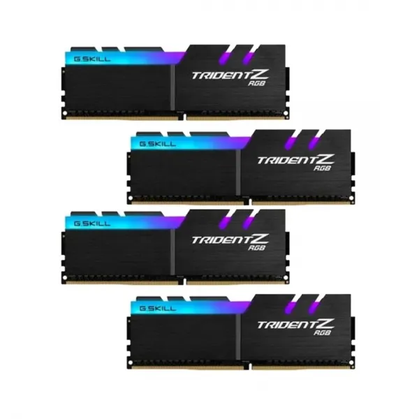 Комплект модулей памяти G.SKILL TridentZ RGB F4-3600C19Q-32GTZRB DDR4 32GB (Kit 4x8GB) 3600MHz купить с доставкой