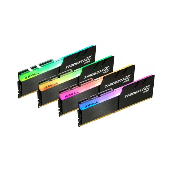 Комплект модулей памяти G.SKILL TridentZ RGB F4-3600C19Q-32GTZRB DDR4 32GB (Kit 4x8GB) 3600MHz купить с доставкой