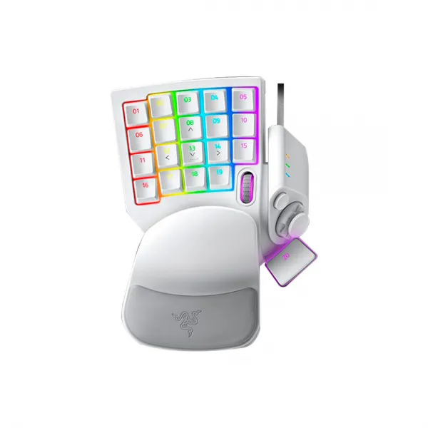 Мини клавиатура - кейпад Razer Tartarus Pro - Mercury White купить с доставкой