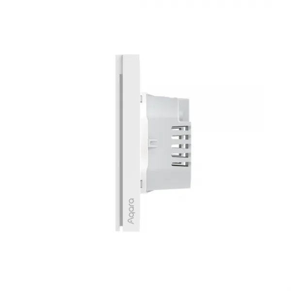 Настенный выключатель двухклавишный Aqara Smart Wall Switch H1 (With Neutral, Double Rocker) купить с доставкой