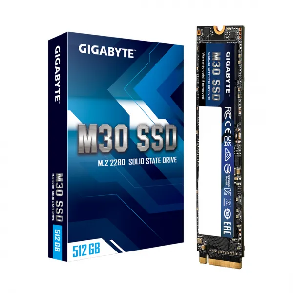 Твердотельный накопитель SSD Gigabyte M30 512GB M.1.3 NVMe PCIe 3.0x4 купить с доставкой