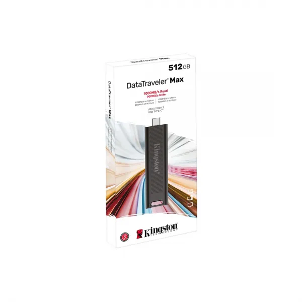 USB-накопитель Kingston DTMAX/512GB 512GB Черный купить с доставкой