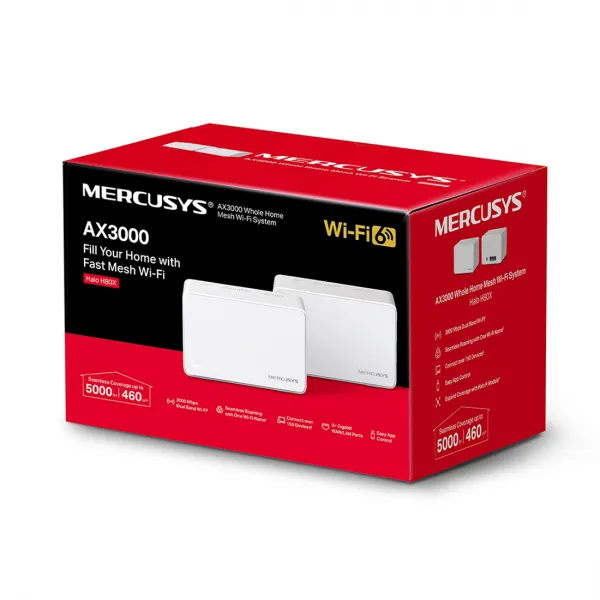 Маршрутизатор Mercusys Halo H80X(2-pack) купить с доставкой