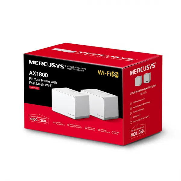 Маршрутизатор Mercusys Halo H70X(2-pack) купить с доставкой