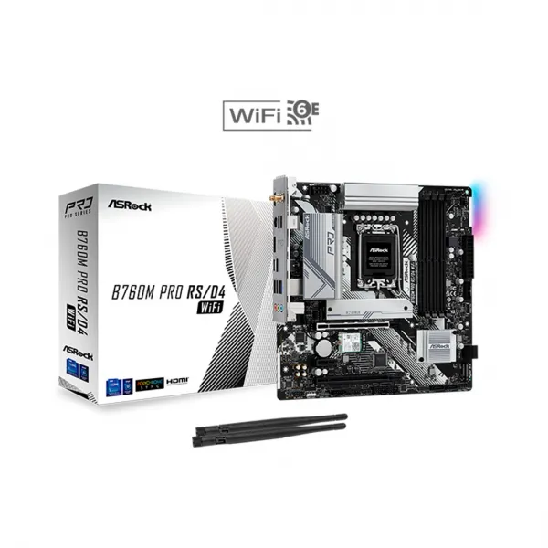 Материнская плата ASRock B760M PRO RS/D4 WIFI купить с доставкой