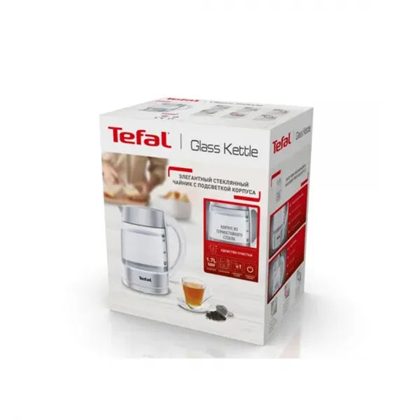 Чайник стеклянный TEFAL KI772138 купить с доставкой