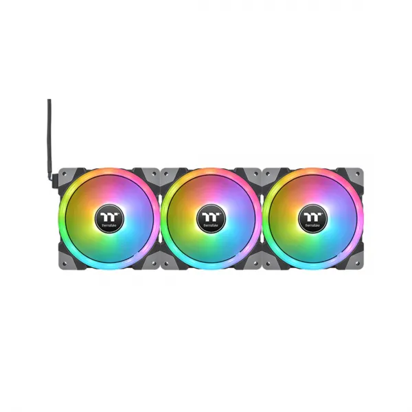 Кулер для компьютерного корпуса Thermaltake SWAFAN EX12 RGB PC Cooling Fan (3-Fan Pack) купить с доставкой