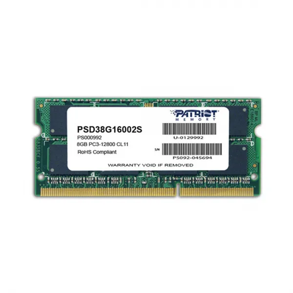 Модуль памяти для ноутбука Patriot SL PSD38G16002S DDR3 8GB купить с доставкой