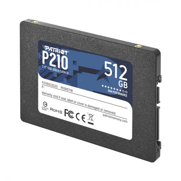 Твердотельный накопитель SSD Patriot P210 512GB SATA купить с доставкой