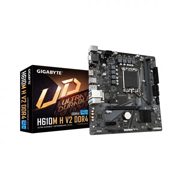 Материнская плата Gigabyte H610M H V2 DDR4 купить с доставкой