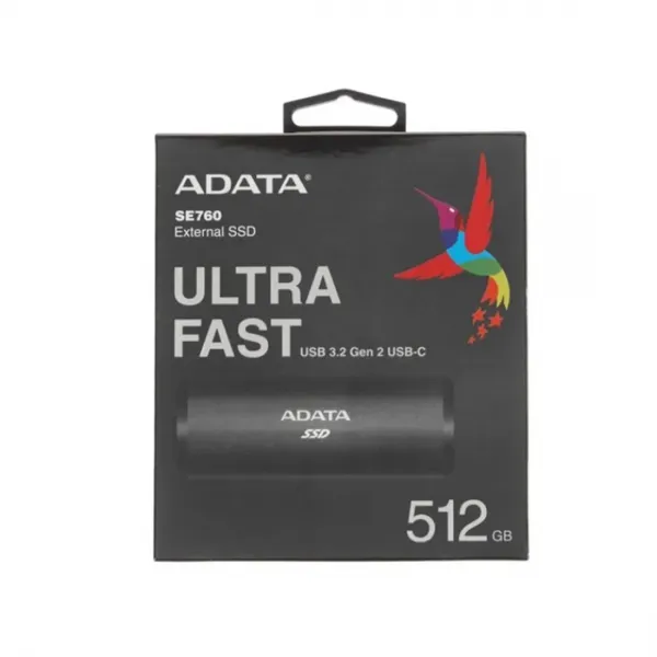 Внешний SSD диск ADATA 512GB SE760 Серый купить с доставкой