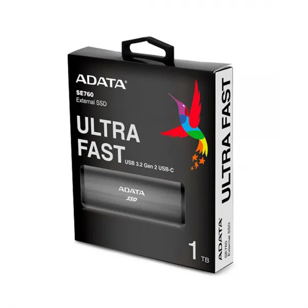 Внешний SSD диск ADATA 1TB SE760 Серый купить с доставкой