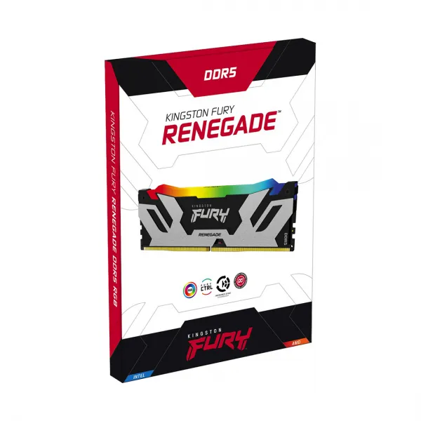 Комплект модулей памяти Kingston FURY Renegade RGB XMP KF564C32RSAK2-32 DDR5 32GB (Kit 2x16GB) 6400M купить с доставкой