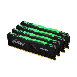 Комплект модулей памяти Kingston FURY Beast RGB KF432C16BBAK4/128 DDR4 128GB (Kit 4x32GB) 3200M