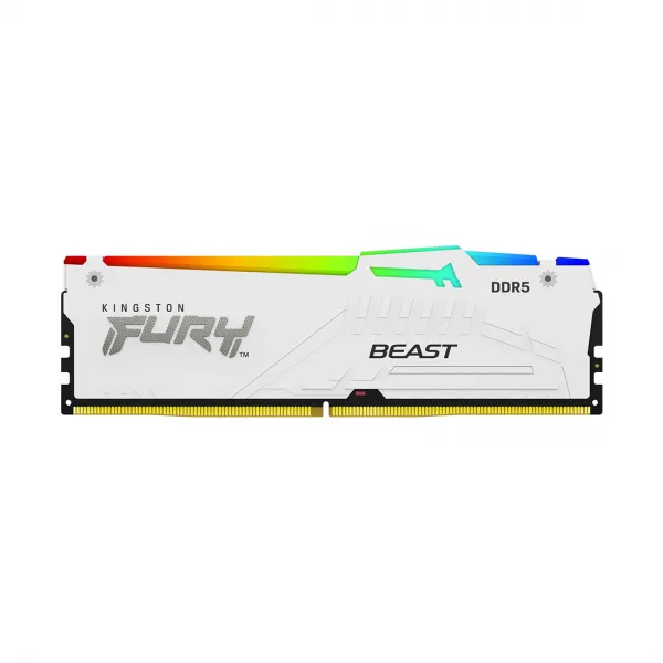 Модуль памяти Kingston FURY Beast White RGB EXPO KF552C36BWEA-16 DDR5 16GB 5200MHz купить с доставкой