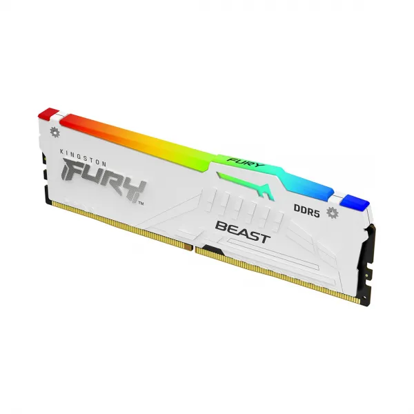 Модуль памяти Kingston FURY Beast White RGB XMP KF552C40BWA-16 DDR5 16GB 5200MHz купить с доставкой