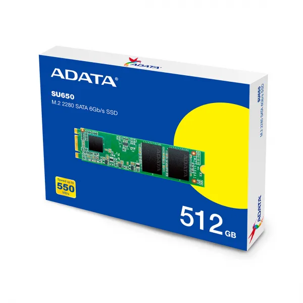 Твердотельный накопитель SSD ADATA Ultimate SU650 512GB M.2 SATA III купить с доставкой