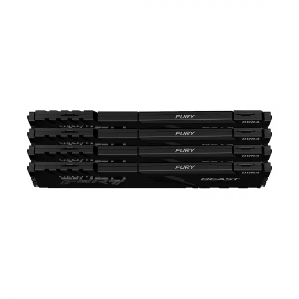 Комплект модулей памяти Kingston FURY Beast Black KF432C16BBK4/32 DDR4 32GB (Kit 4x8GB) 3200MHz купить с доставкой