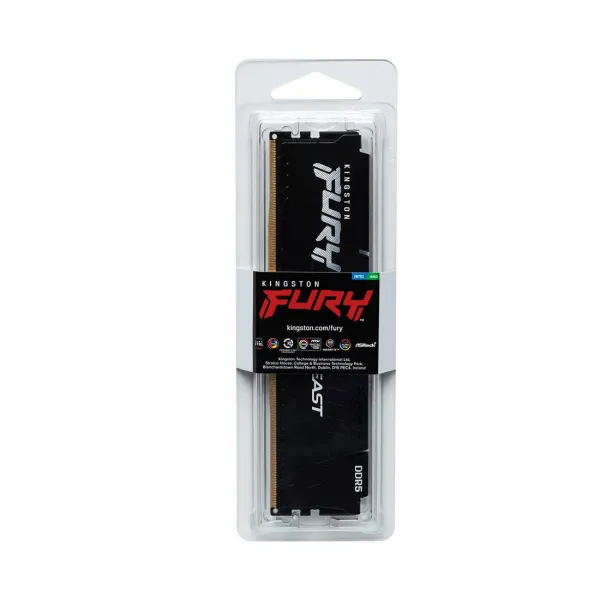 Модуль памяти Kingston Fury Beast Black AMD KF552C36BBE-16 DDR5 16GB 5200MHz купить с доставкой