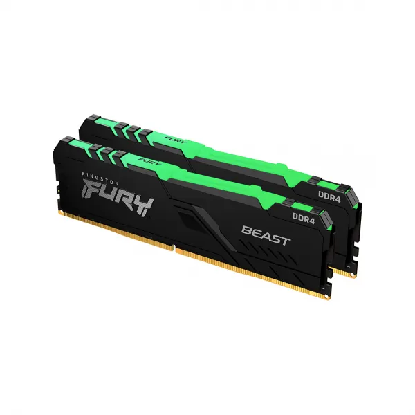 Комплект модулей памяти Kingston FURY Beast Black RGB KF432C16BBAK2/32 DDR4 32GB (Kit 2x16GB) 3200MH купить с доставкой