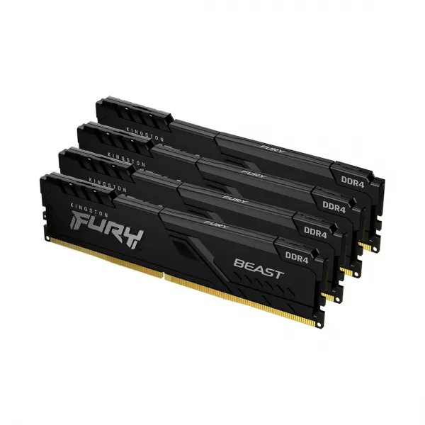 Комплект модулей памяти Kingston FURY Beast Black KF432C16BBK4/128 DDR4 128GB (Kit 4x32GB) 3200MHz купить с доставкой